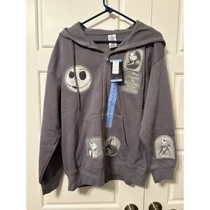 Disney NWT Women’s L Gray Licensed Nightmare Before Christmas Patchwork Jacket